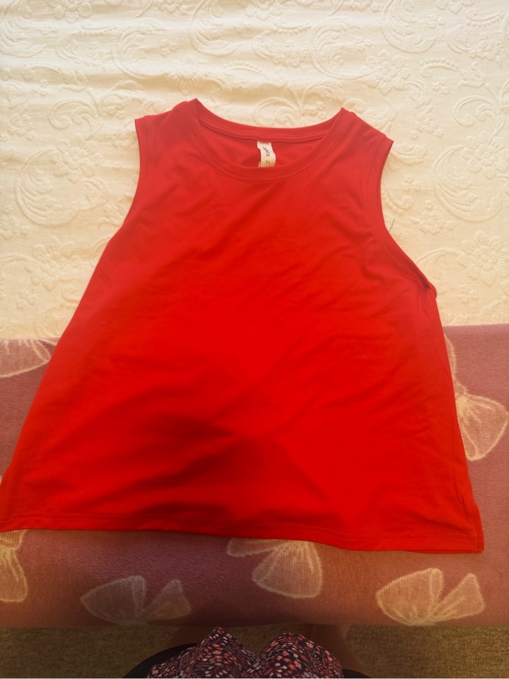 Jockey Red Sleeveless Tank Top